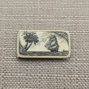 Hawaii Palm Tree And Ship Money Clip B787